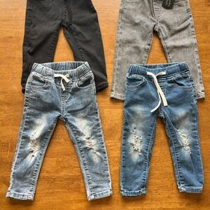 Little Bipsy Kids Jeans in Black, Gray, and Blue